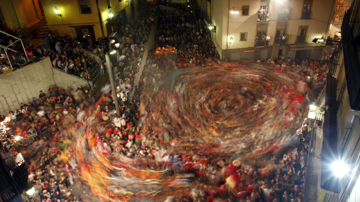 Thousands celebrate as fire-devils light up Catalonia's La Patum festival