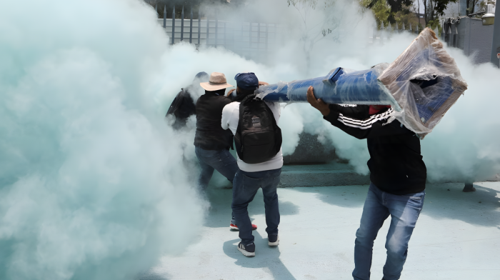Teachers protest in Mexico city as authorities announce remote work, school closures for World Cup kick-off