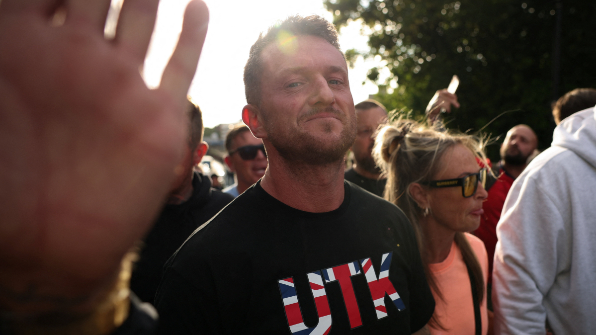 Anti-Islam figure Tommy Robinson detained at Heathrow Airport