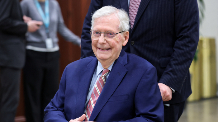 Former Senate Republican leader Mitch McConnell admitted to hospital