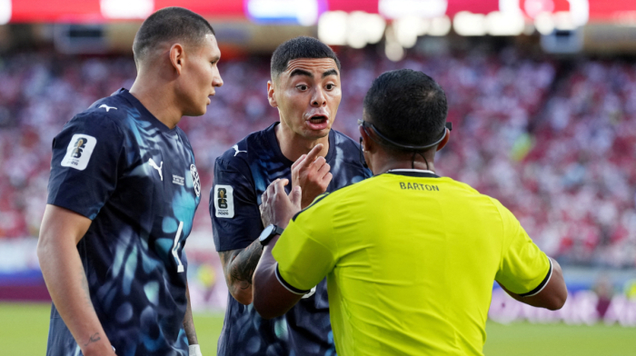 Paraguay's Almirón sent off under new FIFA rule, set to miss Australia match