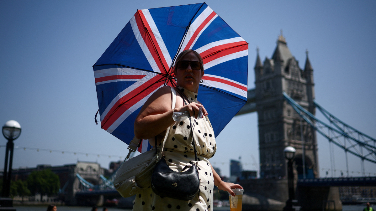 Western Europe hit by record heat as Britain records hottest June day