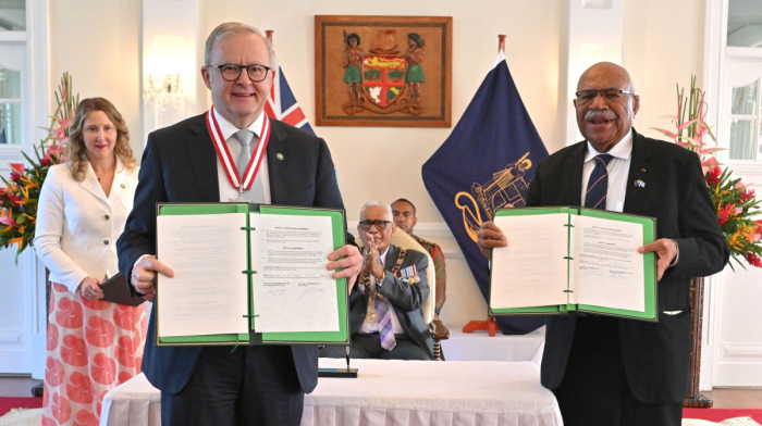 Australia and Fiji sign landmark defence pact