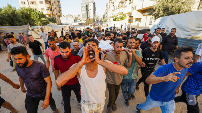 Israeli strike on Gaza funeral kills at least eight, health officials say