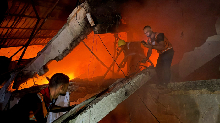 Gaza: Palestinian family of six killed in Israeli airstrike, medics say