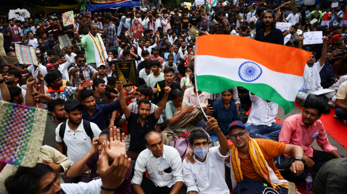 India's youth protests escalate as thousands clash with police in New Delhi