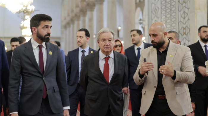 Guterres makes first visit to Syria by UN chief since 2009