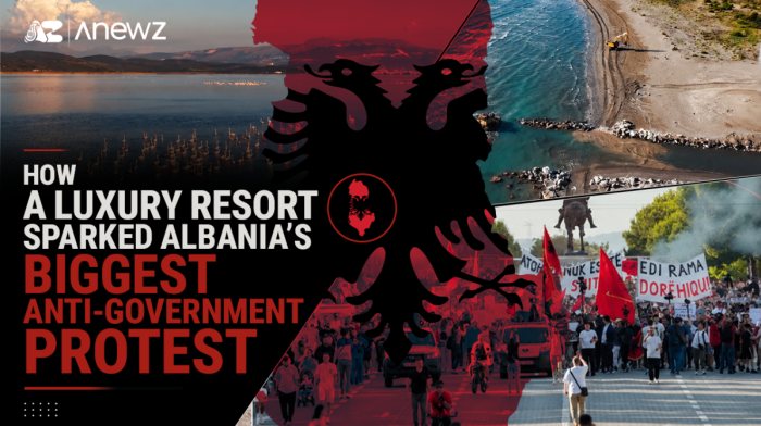 How a luxury resort sparked Albania’s biggest anti-government protest