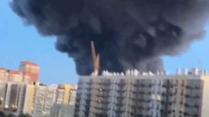 Ukrainian drone strikes kill two and hit Wildberries warehouse in Russia