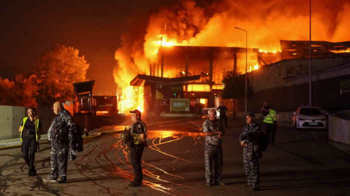 Russian missile attack kills one in Kyiv as buildings damaged across the capital