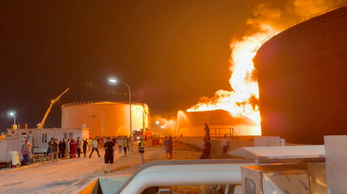 Libya's Zawiya oil refinery in flames as NOC warns of force majeure after drone attacks