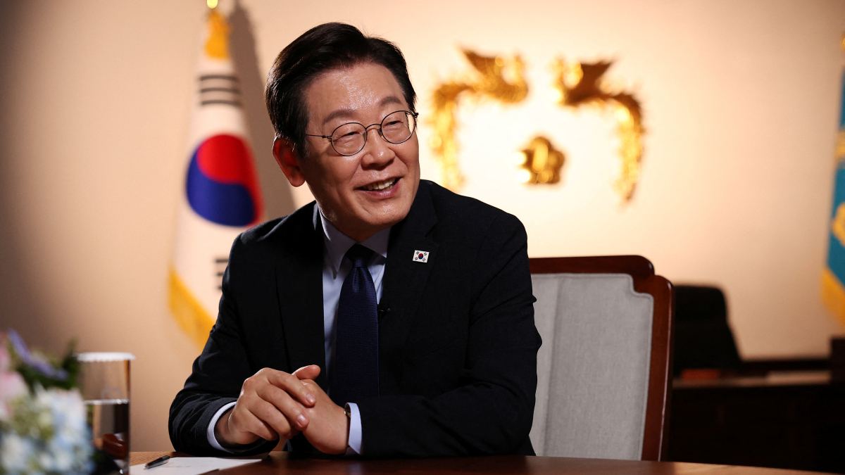 South Korea's Lee calls for talks with North Korea to formally end Korean War