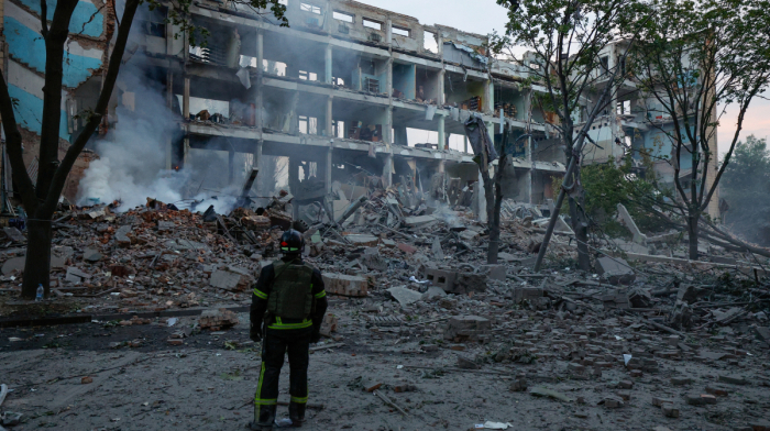 Kyiv hit by Russian drones and missiles as blasts rock capital