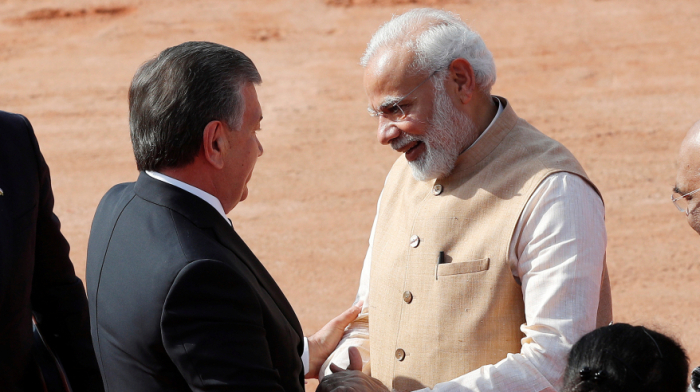 Modi arrives in Uzbekistan for talks with Mirziyoyev ahead of SCO summit