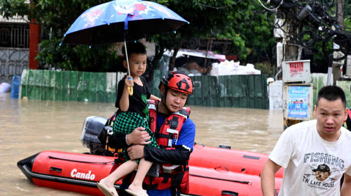 China braces for more heavy rain as Typhoon Saudel triggers flooding