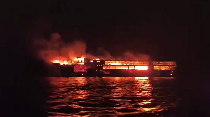 Five dead, more than 80 missing after ferry catches fire off Philippines
