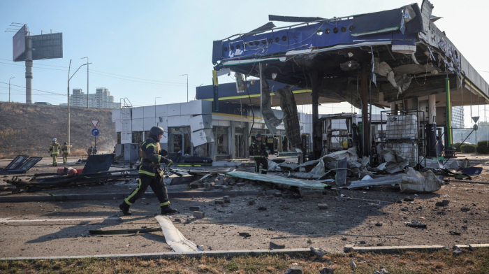 Russian strike on Kyiv gas station kills 2