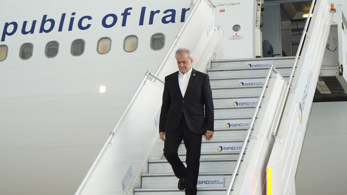 Iran's Pezeshkian arrives in India for BRICS summit