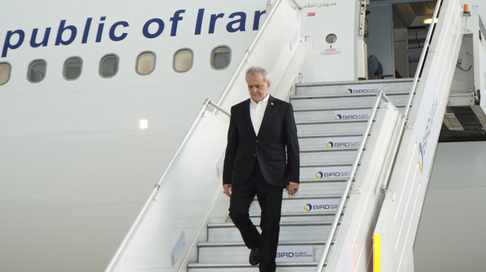 Iran's Pezeshkian arrives in India for BRICS summit