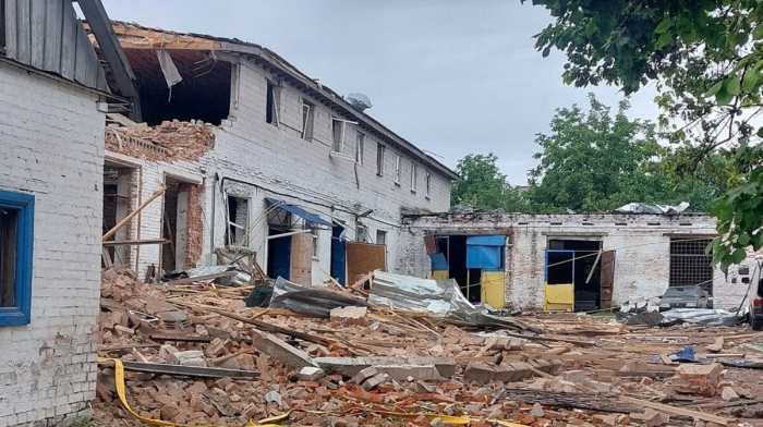 At least 3 killed in northern Ukraine strike as European leaders condemn train attack