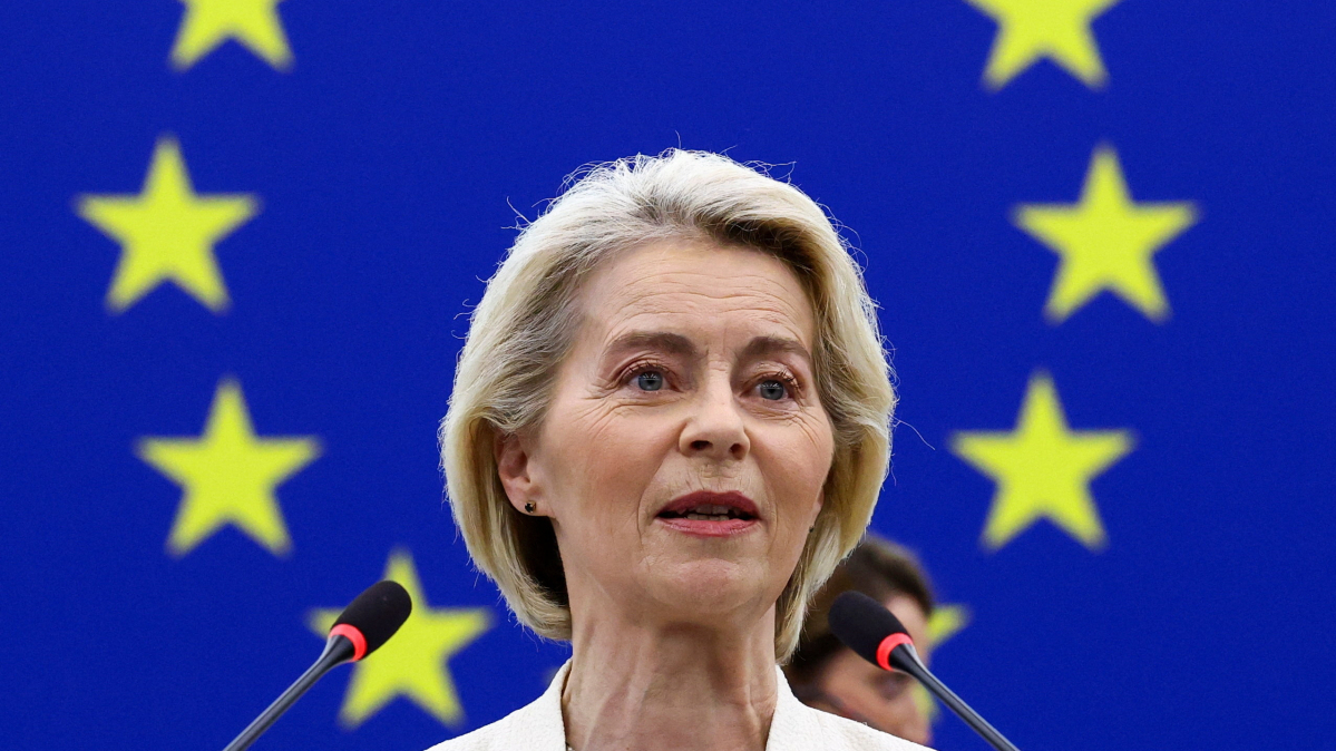 Von der Leyen outlines EU plans on security, Ukraine and trade