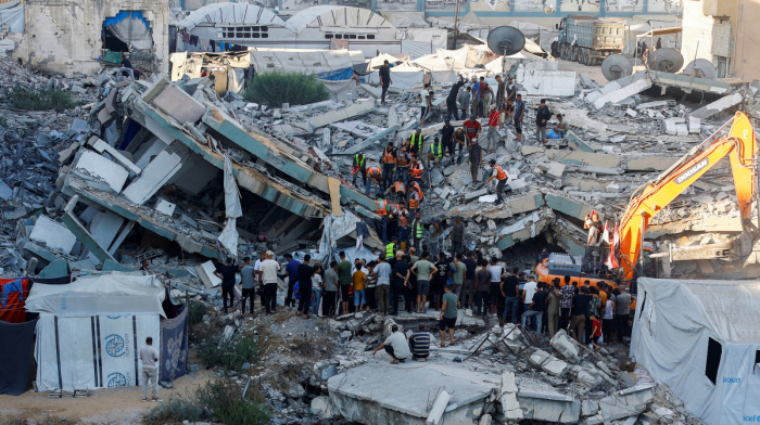 At least 12 killed as Gaza apartment building collapses