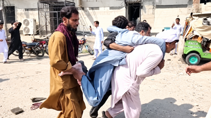 Suicide blasts kill at least 16 during Friday prayers in northwest Pakistan