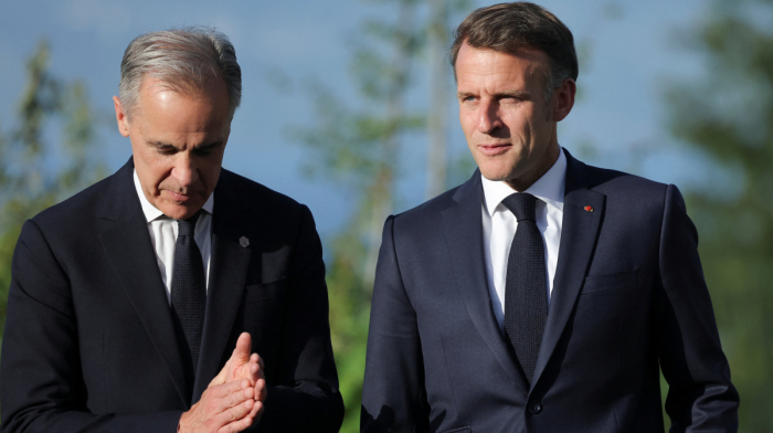 Macron and Carney meet on French islands amid Trump tensions