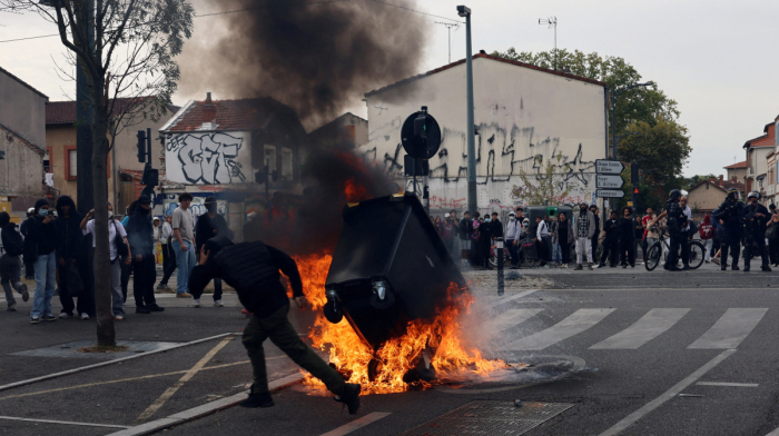 France shuts 400 schools as student protests turn violent
