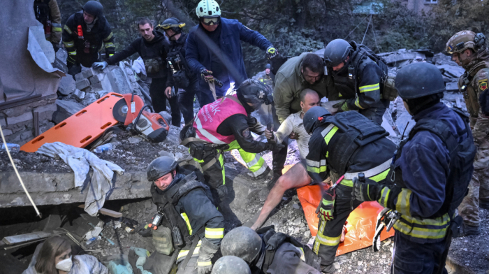 Russian attack on Ukrainian city kills at least 12 people