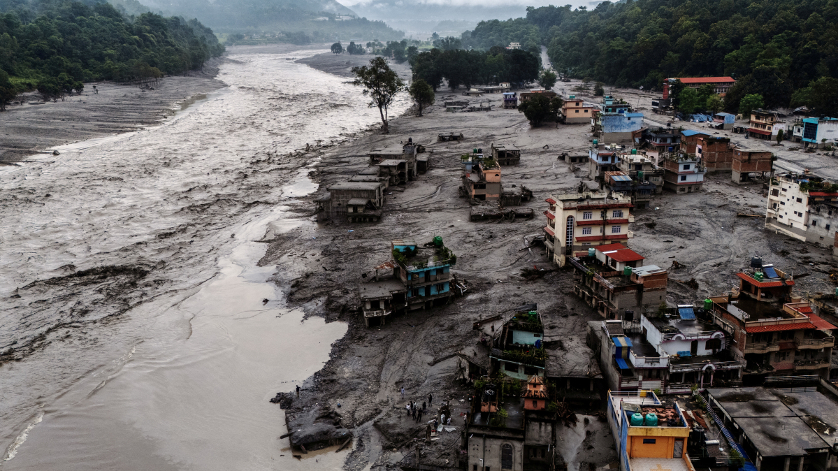 Nepal urges villagers to evacuate to safety after flood triggered by landslide