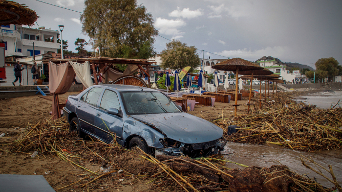 Man, 62, killed after floodwaters sweep car into sea on Rhodes