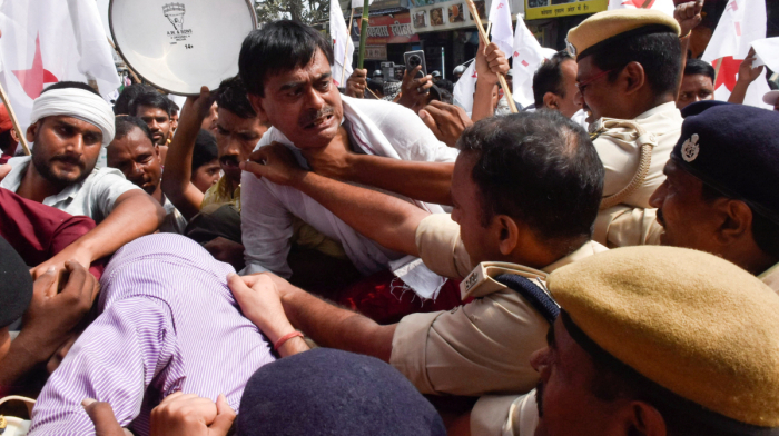 Indian student groups protest, demand election chief’s resignation over voter roll revision