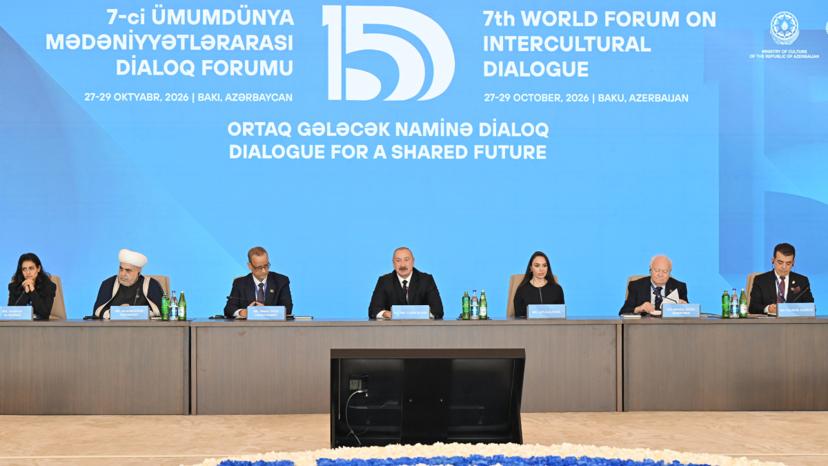 World Forum on Intercultural Dialogue: President Aliyev says Azerbaijan is a 'cultural bridge'