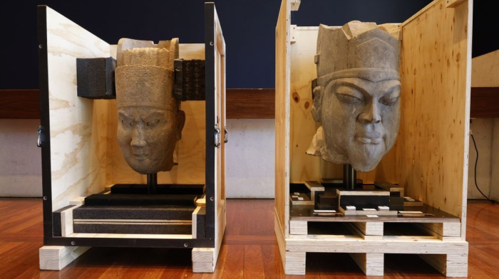 Australia returns ancient Chinese statue heads stolen from imperial tombs